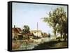 Dutch Canal Scene-Johan-Barthold Jongkind-Framed Stretched Canvas