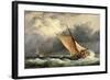 Dutch Cargo Boats in Rough Sea-Edward William Cooke-Framed Giclee Print