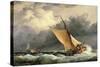 Dutch Cargo Boats in Rough Sea-Edward William Cooke-Stretched Canvas