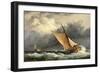 Dutch Cargo Boats in Rough Sea-Edward William Cooke-Framed Premium Giclee Print