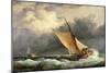 Dutch Cargo Boats in Rough Sea-Edward William Cooke-Mounted Premium Giclee Print