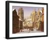 Dutch Cathedral Town-Heinrich Hansen-Framed Giclee Print