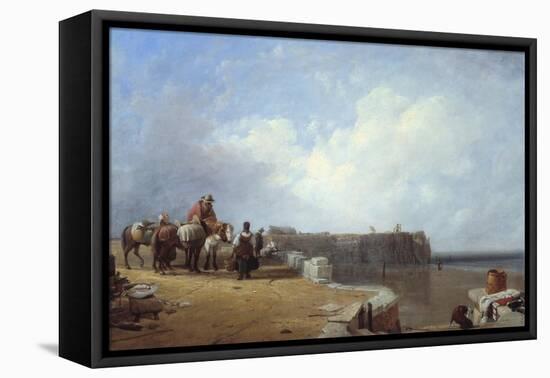 Dutch Coast Scene-Sir Augustus Wall Callcott-Framed Stretched Canvas