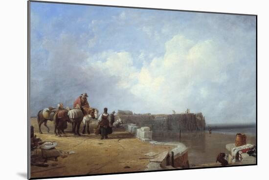 Dutch Coast Scene-Sir Augustus Wall Callcott-Mounted Giclee Print