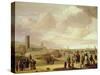 Dutch Coastal Scene-null-Stretched Canvas