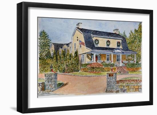 Dutch Colonial watercolor-Anthony Butera-Framed Premium Giclee Print