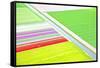 Dutch Colourful Flower Field from Above-gigra-Framed Stretched Canvas