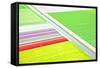 Dutch Colourful Flower Field from Above-gigra-Framed Stretched Canvas