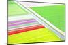 Dutch Colourful Flower Field from Above-gigra-Mounted Photographic Print