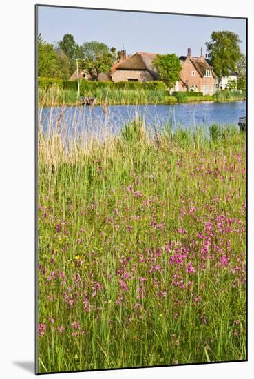 Dutch Country Landscape with Farm in Spring-Colette2-Mounted Photographic Print