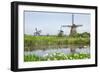 Dutch Country Landscape with Windmills in Spring-Colette2-Framed Photographic Print