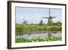 Dutch Country Landscape with Windmills in Spring-Colette2-Framed Photographic Print