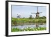 Dutch Country Landscape with Windmills in Spring-Colette2-Framed Photographic Print