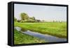 Dutch Countrylandscape Wirh Farms and Grazing Horses-Colette2-Framed Stretched Canvas