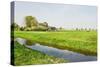Dutch Countrylandscape Wirh Farms and Grazing Horses-Colette2-Stretched Canvas