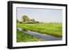 Dutch Countrylandscape Wirh Farms and Grazing Horses-Colette2-Framed Photographic Print