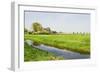 Dutch Countrylandscape Wirh Farms and Grazing Horses-Colette2-Framed Photographic Print