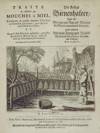 Cover of 'Traite Des Abeilles, Ou Mouches a Miel...' Printed in French and German