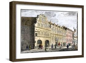 Dutch East India Company Warehouses in Amsterdam, c.1600 or 1700-null-Framed Giclee Print