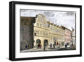 Dutch East India Company Warehouses in Amsterdam, c.1600 or 1700-null-Framed Giclee Print