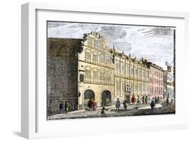 Dutch East India Company Warehouses in Amsterdam, c.1600 or 1700-null-Framed Giclee Print