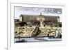 Dutch East India House in Amsterdam, Showing Warehouses and Shipyard-null-Framed Giclee Print