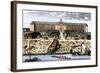 Dutch East India House in Amsterdam, Showing Warehouses and Shipyard-null-Framed Giclee Print