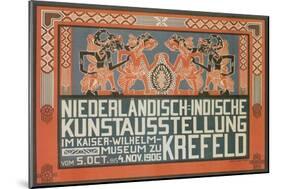 Dutch East Indies Art Exhibition, Germany-null-Mounted Giclee Print