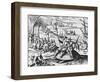 Dutch Explorers Enjoying Island-null-Framed Giclee Print