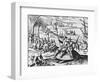 Dutch Explorers Enjoying Island-null-Framed Giclee Print