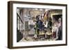 Dutch Family at Home in Colonial New York-null-Framed Giclee Print