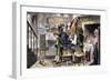 Dutch Family at Home in Colonial New York-null-Framed Giclee Print