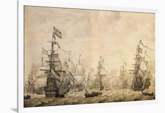 Dutch Fleet, 1672-William Affleck-Framed Giclee Print