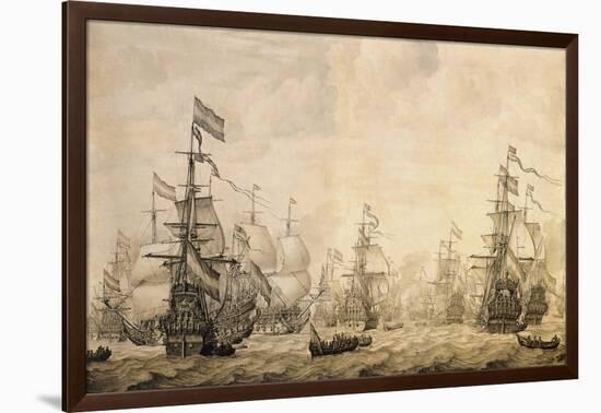 Dutch Fleet, 1672-William Affleck-Framed Giclee Print