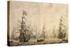 Dutch Fleet, 1672-William Affleck-Stretched Canvas