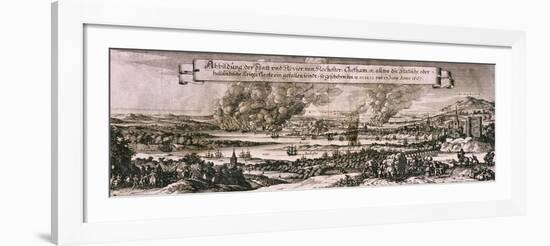 Dutch Fleet Sailing Up the Medway River to Bombard Chatham and Rochester in 1667-null-Framed Giclee Print