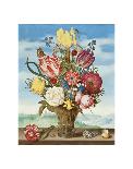 Balthasar van der Ast, Flowers in a Vase with Shells and Insects-Dutch Florals-Art Print