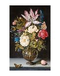 Ambrosius Bosschaert, Bouquet of Flowers on a Ledge-Dutch Florals-Art Print