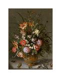 Abraham Mignon, Still Life with Flowers and a Watch-Dutch Florals-Framed Art Print