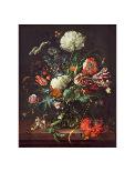 Abraham Mignon, Still Life with Flowers in a Glass Vase-Dutch Florals-Art Print