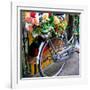 Dutch Flower-Power Bike-Magda Indigo-Framed Photographic Print