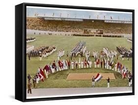 Dutch Footballer Harry Denis Swears the Olympic Oath-null-Framed Stretched Canvas