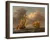 Dutch Galliots Off the Coast-John Wilson Carmichael-Framed Giclee Print