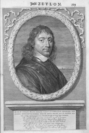 Gerard Hulft, First Director General of the Dutch East Indies (Engraving)