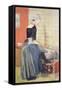 Dutch Girl Cooking, from 'L'Estampe Moderne', Published Paris 1897-99-Ferdinand-Jean Luigini-Framed Stretched Canvas