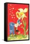 Dutch Girl Watering Daffodil-null-Framed Stretched Canvas