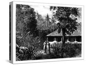 Dutch House in Ternate, Indonesia, 19th Century-Mesples-Stretched Canvas