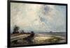 Dutch Landscape, 1862 (Oil on Canvas)-Johan-Barthold Jongkind-Framed Giclee Print