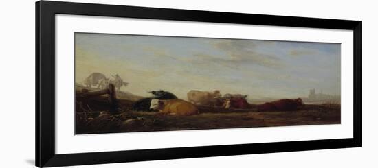 Dutch Landscape with Cattle-Sir Augustus Wall Callcott-Framed Giclee Print