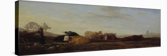 Dutch Landscape with Cattle-Sir Augustus Wall Callcott-Stretched Canvas